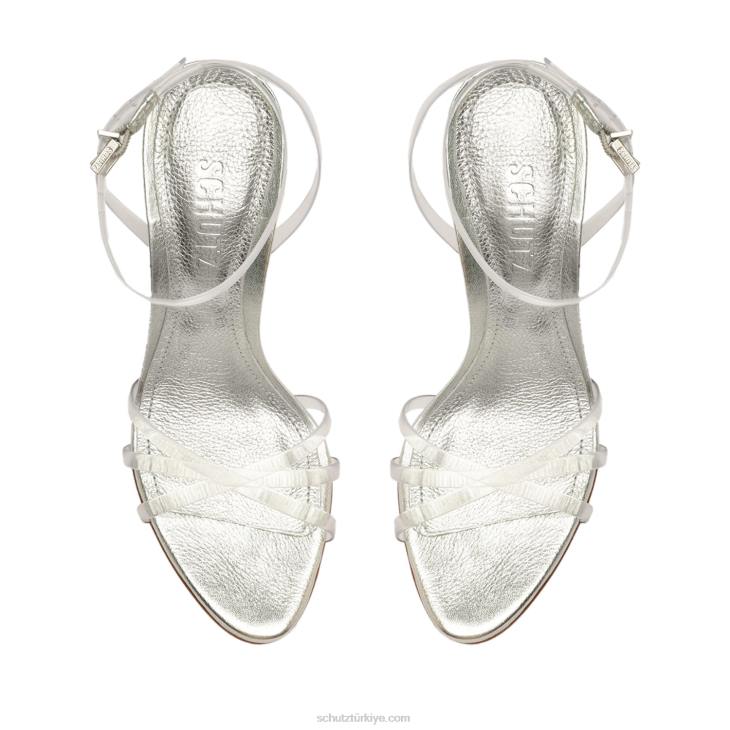 Schutz N42F225amelia deri sandalet gümüş