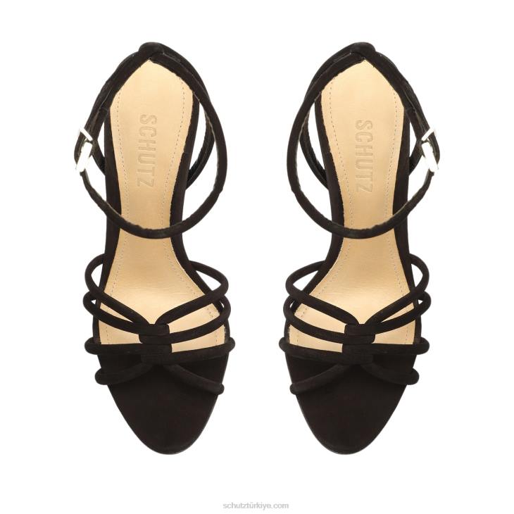 Schutz N42F226rachel nubuk sandalet siyah