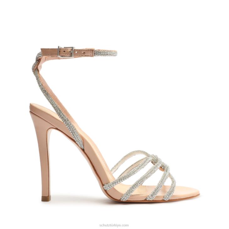Schutz N42F231rachel glam nappa deri sandalet Güzel Gül
