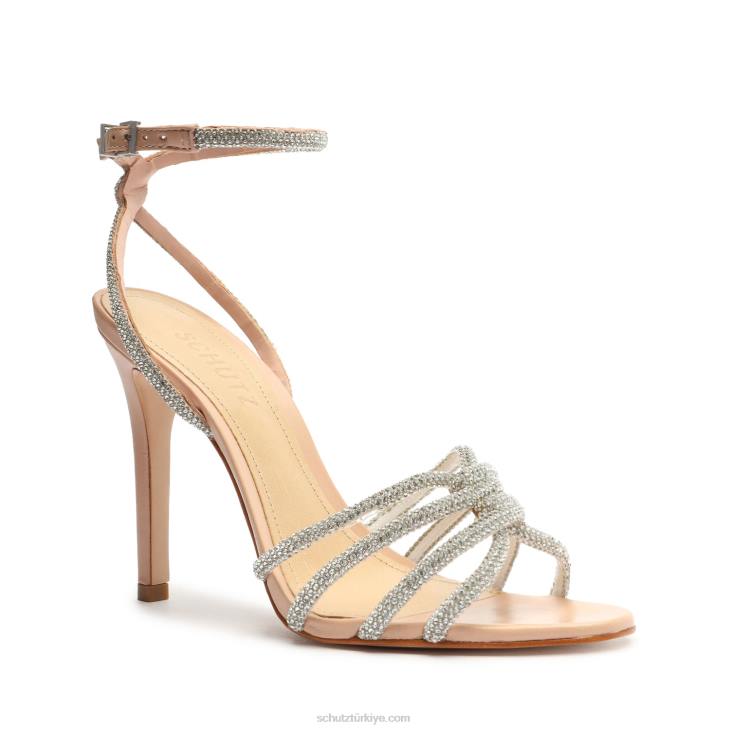 Schutz N42F231rachel glam nappa deri sandalet Güzel Gül