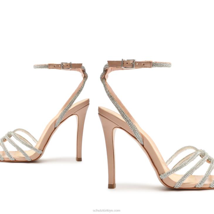 Schutz N42F231rachel glam nappa deri sandalet Güzel Gül