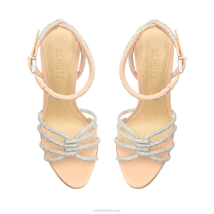 Schutz N42F231rachel glam nappa deri sandalet Güzel Gül