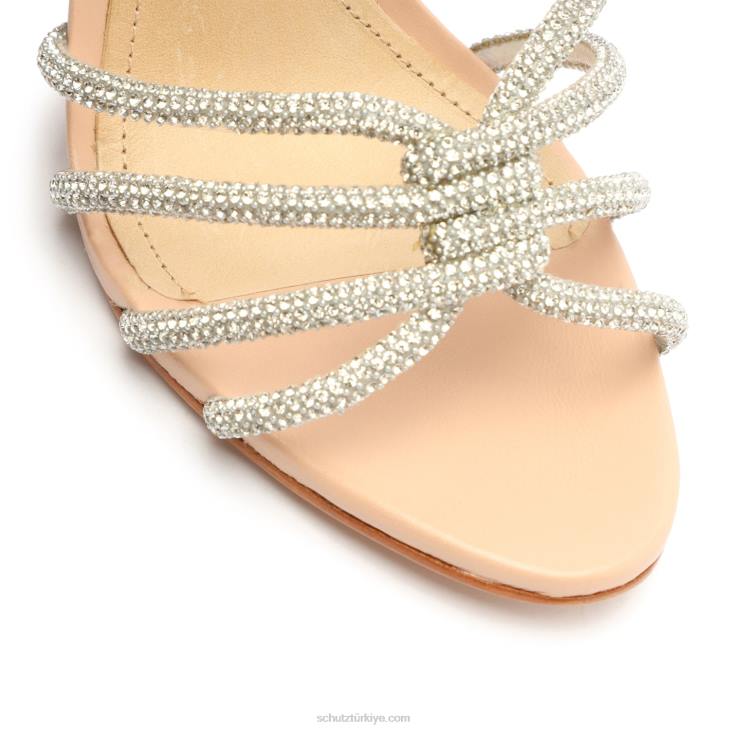 Schutz N42F231rachel glam nappa deri sandalet Güzel Gül