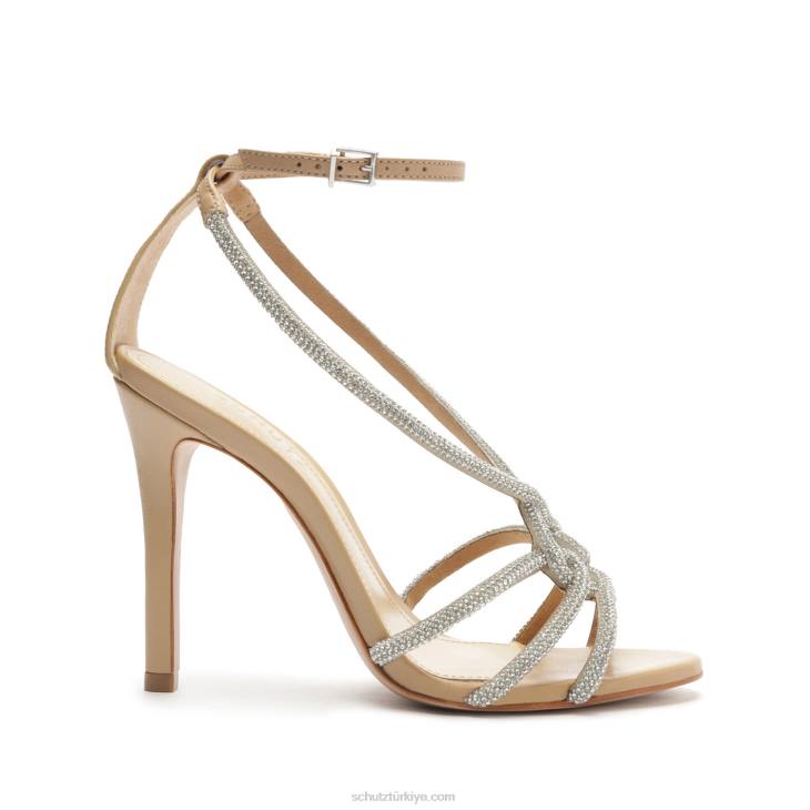 Schutz N42F232joane nappa deri sandalet altın
