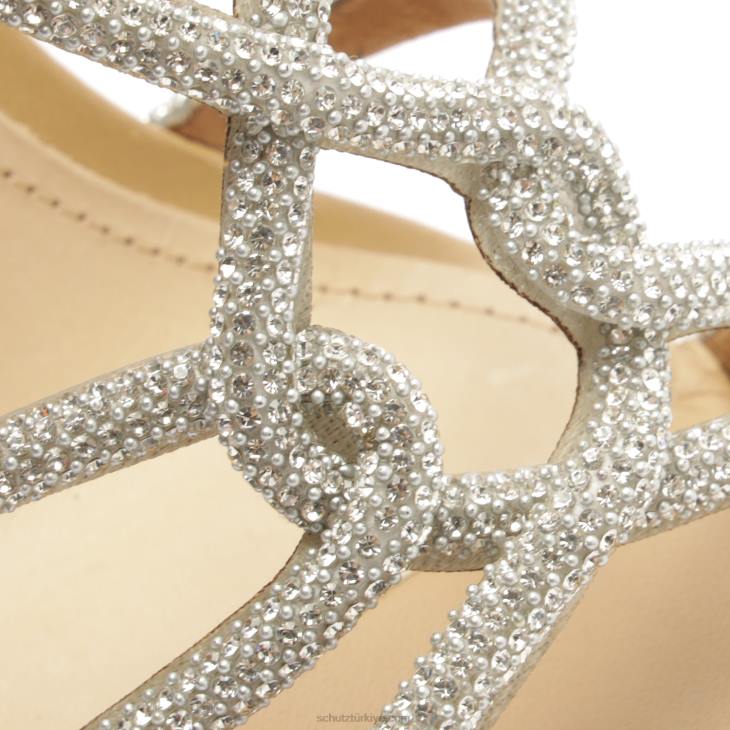 Schutz N42F232joane nappa deri sandalet altın