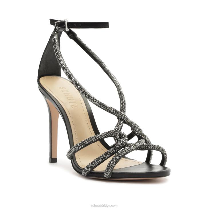 Schutz N42F233joane nappa deri sandalet siyah
