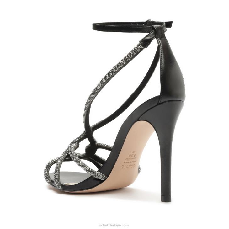 Schutz N42F233joane nappa deri sandalet siyah