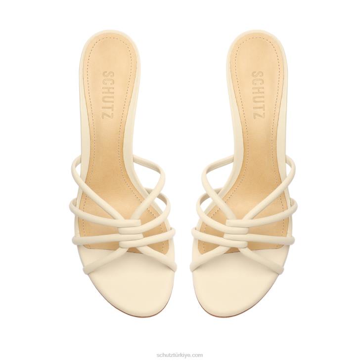 Schutz N42F235rachel gündelik Nappa deri sandalet inci