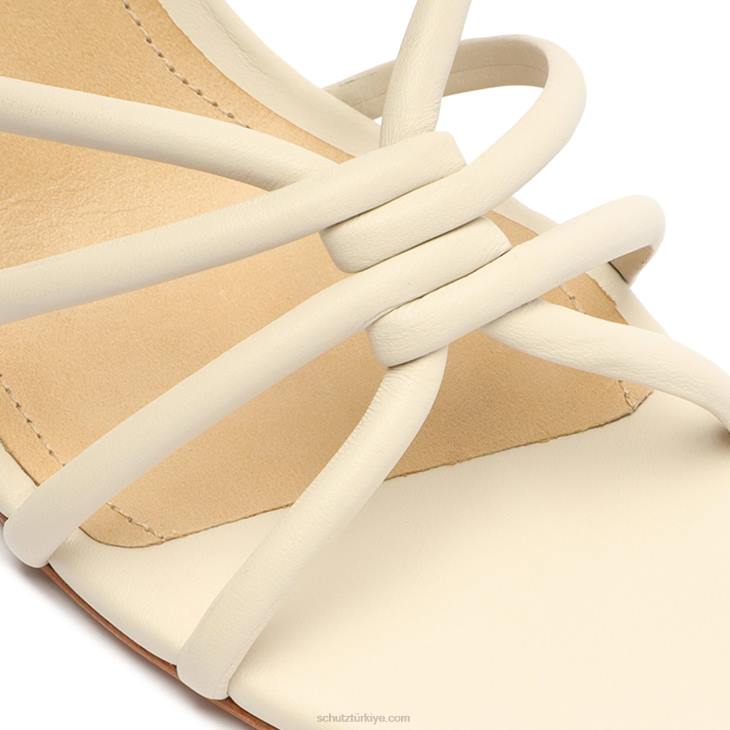 Schutz N42F235rachel gündelik Nappa deri sandalet inci