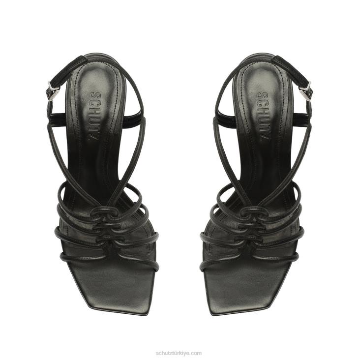 Schutz N42F250octavia dana derisi sandalet siyah