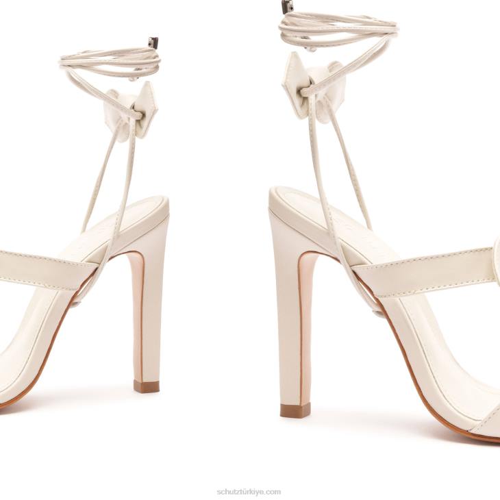 Schutz N42F258alia yüksek napa deri sandalet inci