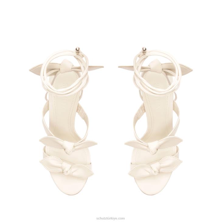 Schutz N42F258alia yüksek napa deri sandalet inci