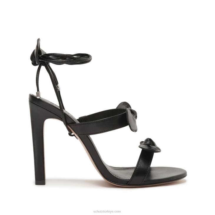 Schutz N42F259alia yüksek napa deri sandalet siyah