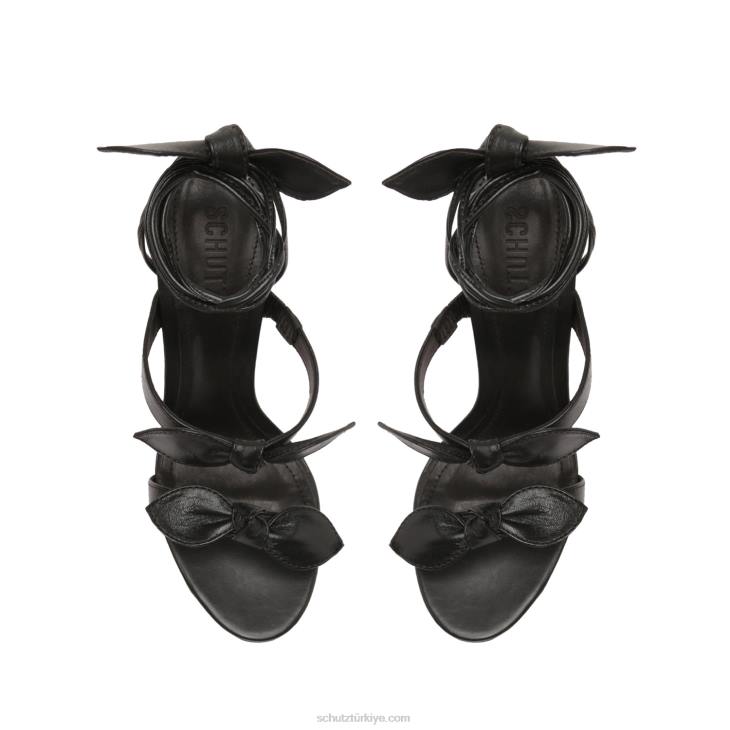 Schutz N42F259alia yüksek napa deri sandalet siyah