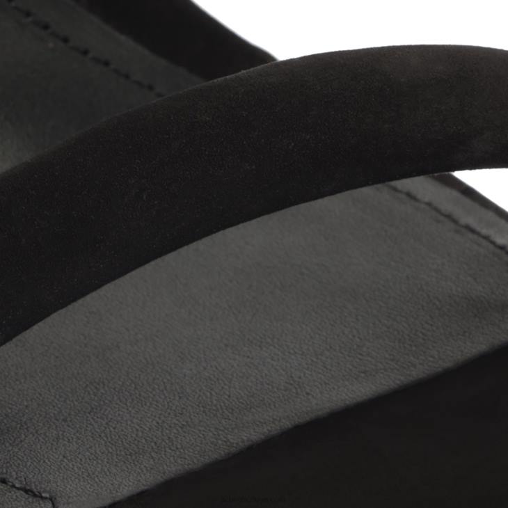 Schutz N42F262dalva nubuk sandalet siyah