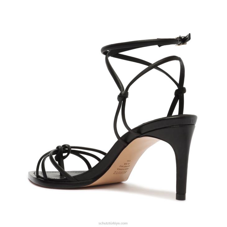 Schutz N42F267abby orta deri sandalet siyah