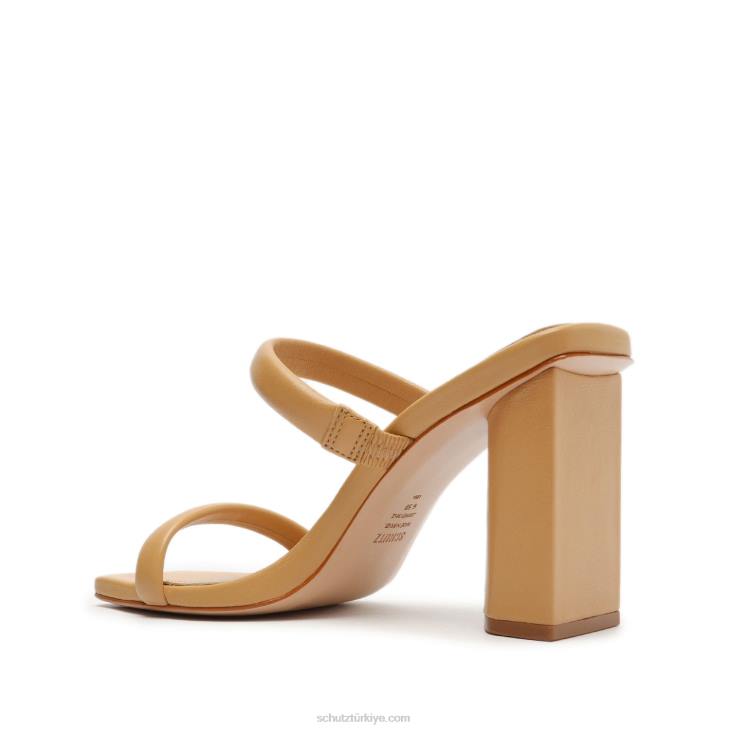Schutz N42F26ully nappa deri sandalet açık bej
