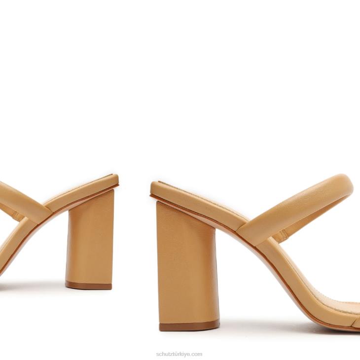 Schutz N42F26ully nappa deri sandalet açık bej
