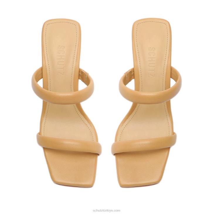 Schutz N42F26ully nappa deri sandalet açık bej