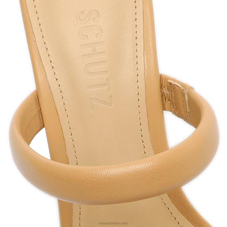 Schutz N42F26ully nappa deri sandalet açık bej