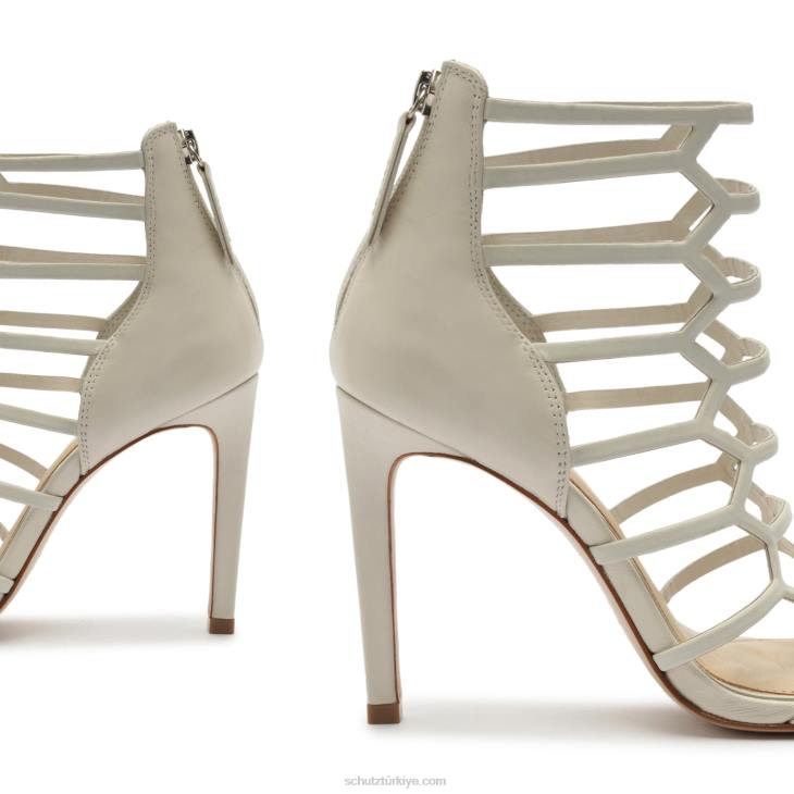 Schutz N42F274julianna nappa deri sandalet inci