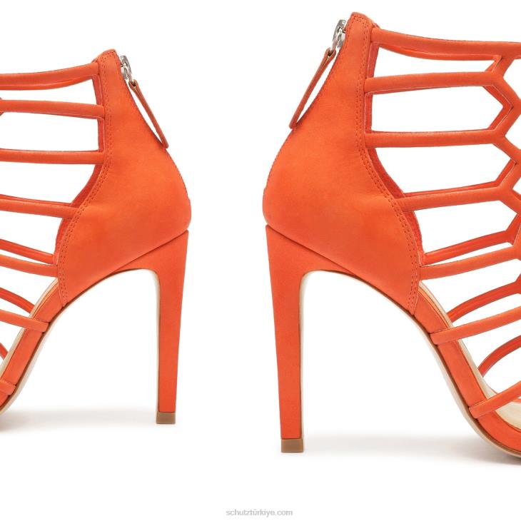 Schutz N42F278julianna nubuk sandalet alev turuncu
