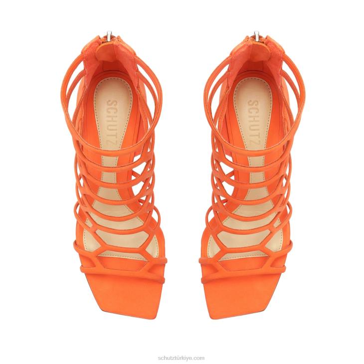 Schutz N42F278julianna nubuk sandalet alev turuncu