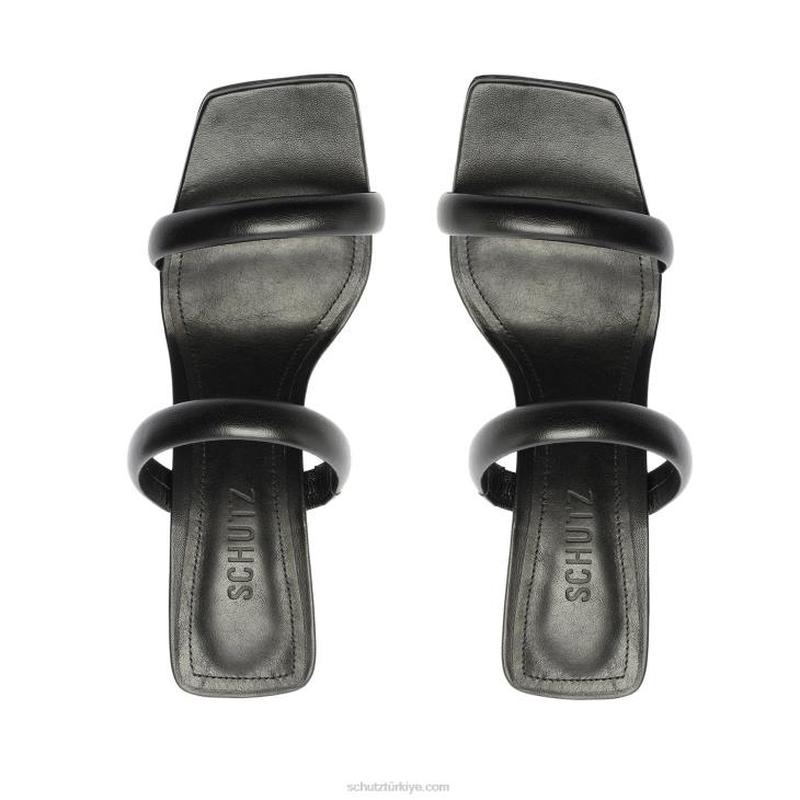 Schutz N42F27ully nappa deri sandalet siyah