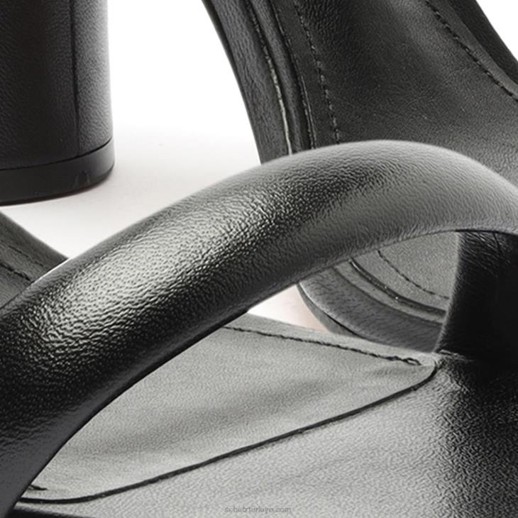 Schutz N42F27ully nappa deri sandalet siyah