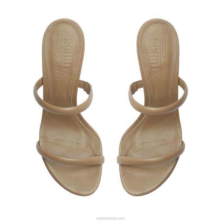 Schutz N42F284taliah rebecca allen nappa deri sandalet çıplak ii