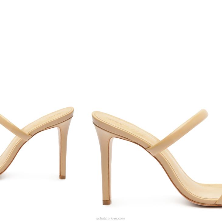 Schutz N42F285taliah rebecca allen nappa deri sandalet çıplak IV