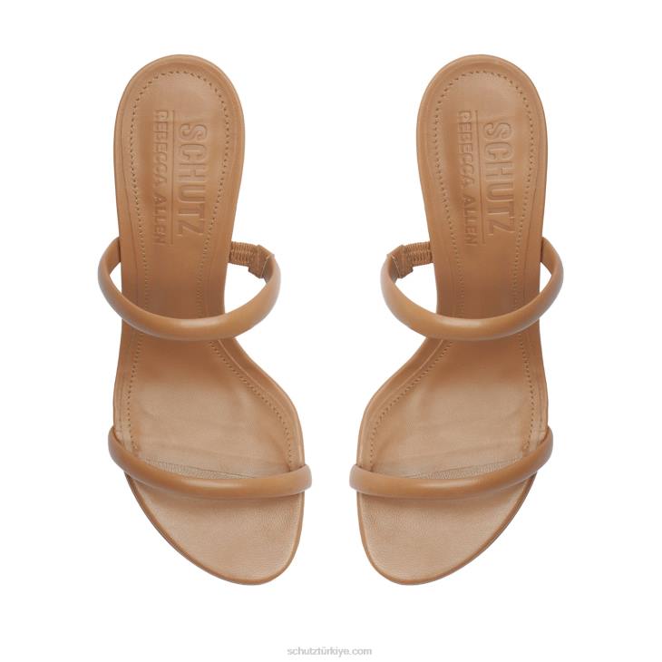 Schutz N42F287taliah rebecca allen nappa deri sandalet çıplak iii