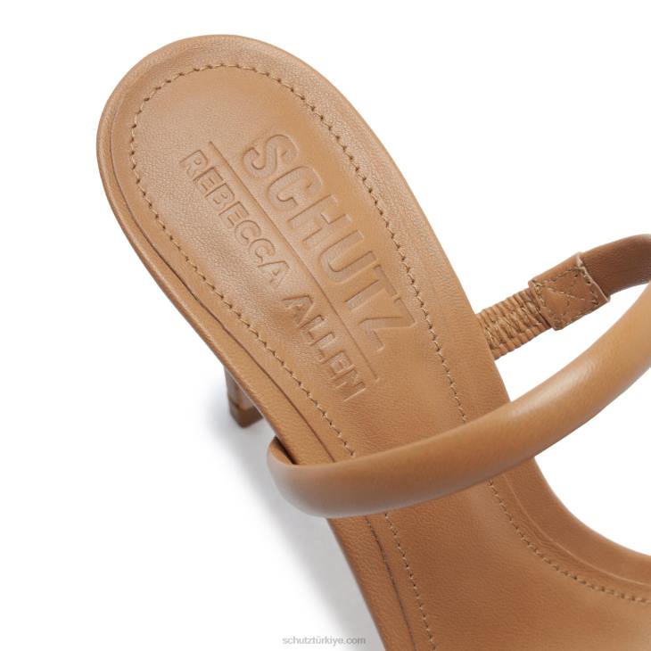 Schutz N42F287taliah rebecca allen nappa deri sandalet çıplak iii