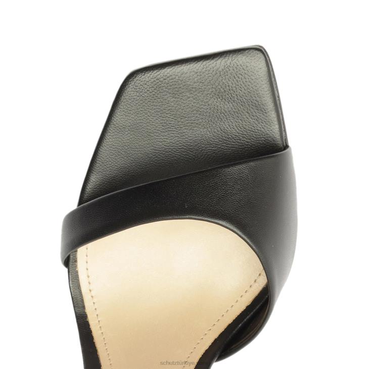 Schutz N42F288bryce nappa deri sandalet siyah