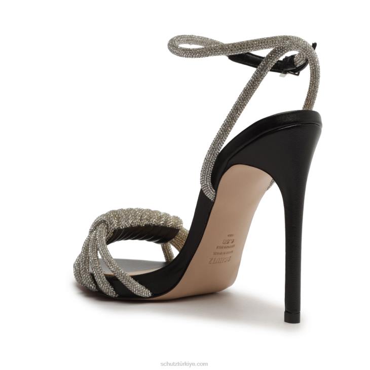 Schutz N42F299jewell napa deri sandalet siyah