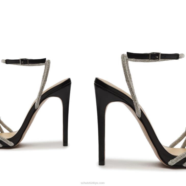 Schutz N42F299jewell napa deri sandalet siyah