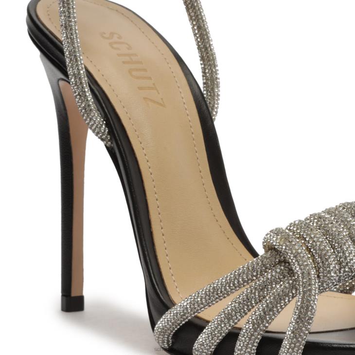 Schutz N42F299jewell napa deri sandalet siyah