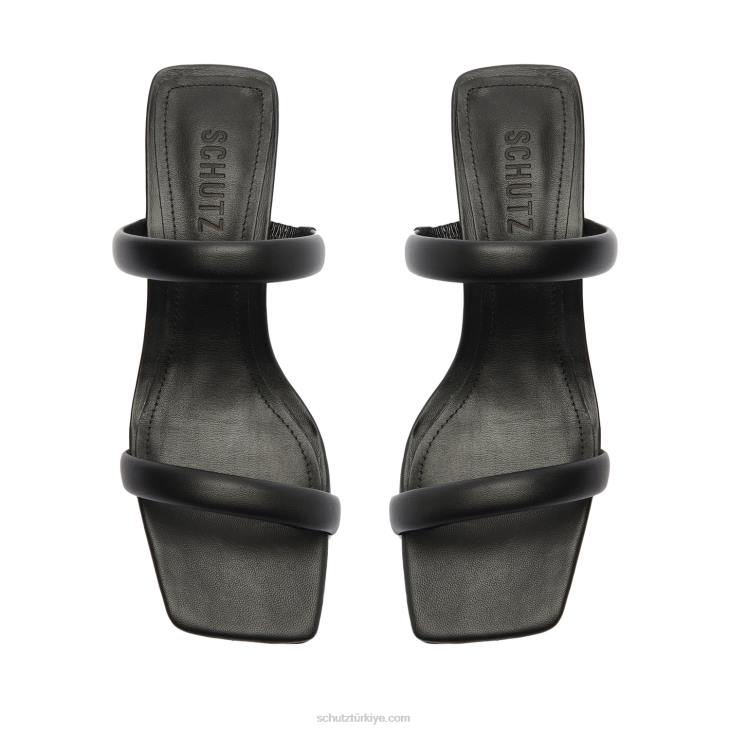 Schutz N42F29ully lo nappa deri sandalet siyah