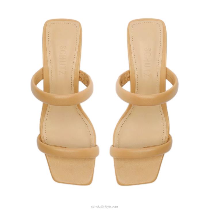 Schutz N42F30ully lo nappa deri sandalet açık bej