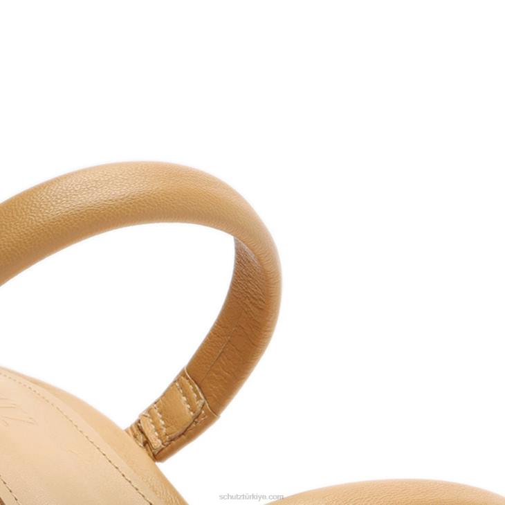 Schutz N42F30ully lo nappa deri sandalet açık bej