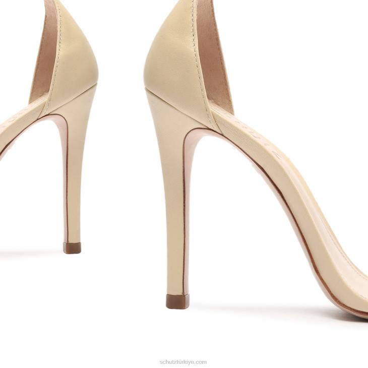 Schutz N42F323josseana deri sandalet yumurta kabuğu