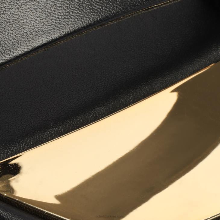 Schutz N42F327aruana deri sandalet siyah