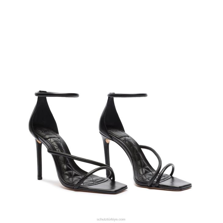 Schutz N42F328gaiah deri sandalet siyah