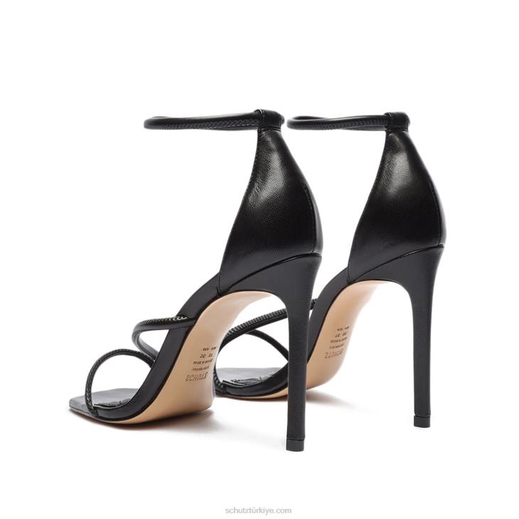 Schutz N42F328gaiah deri sandalet siyah