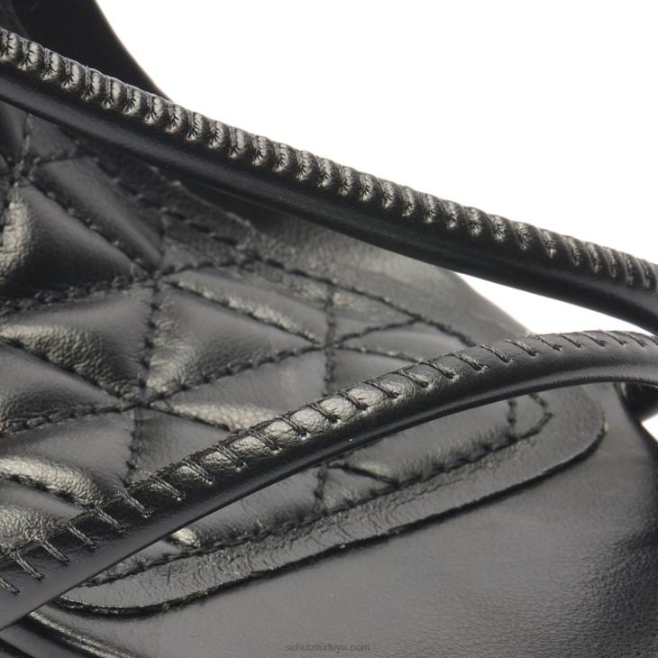 Schutz N42F328gaiah deri sandalet siyah