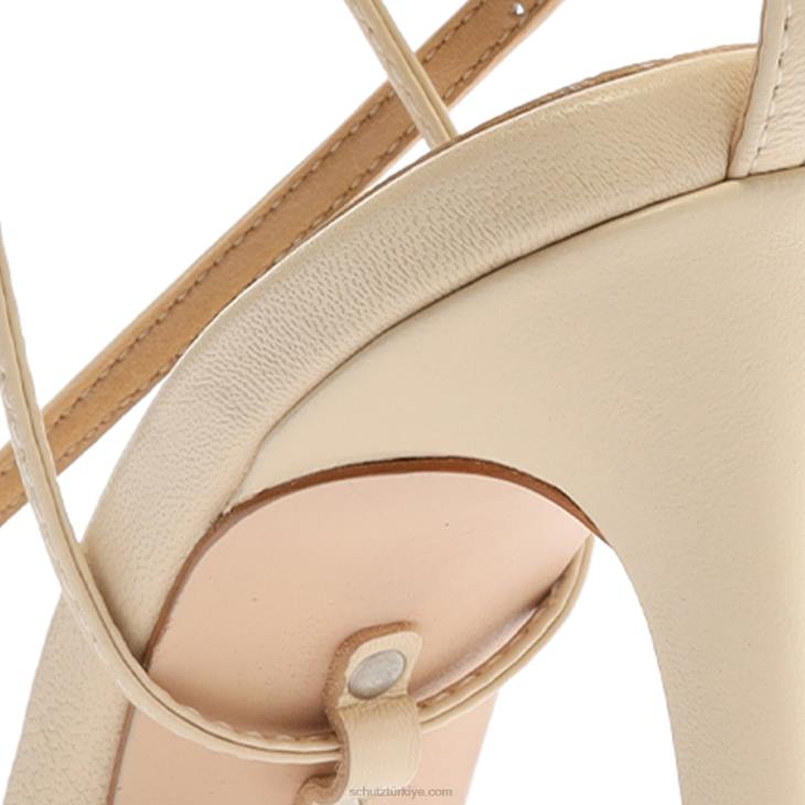 Schutz N42F329vikki deri sandalet yumurta kabuğu