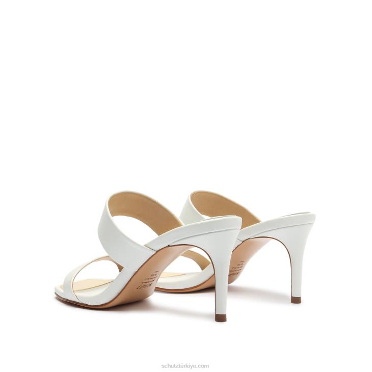 Schutz N42F331aruana nappa deri sandalet beyaz