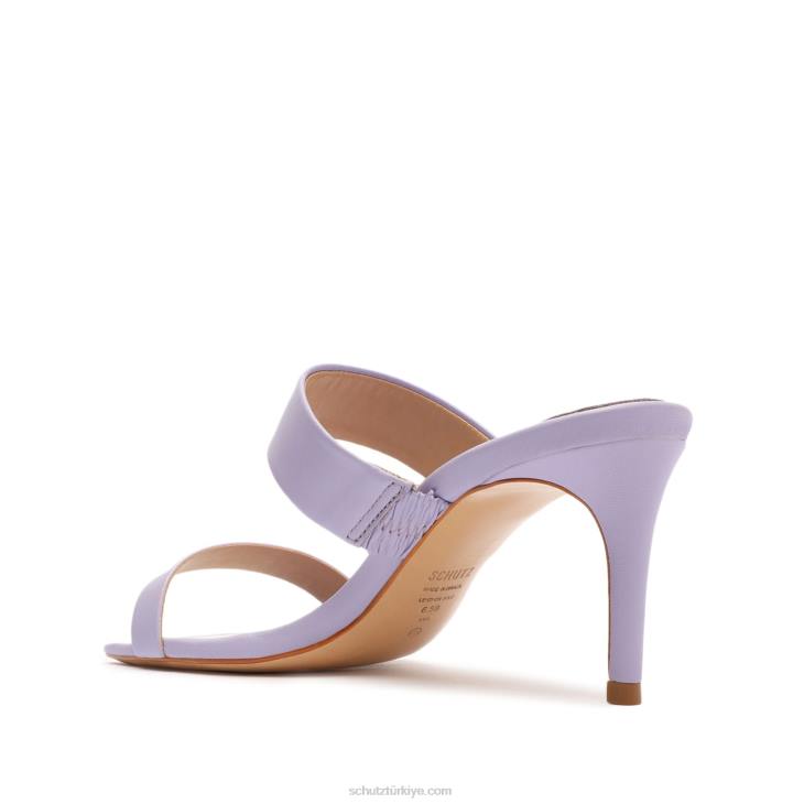 Schutz N42F345aruana nappa deri sandalet dumanlı üzüm
