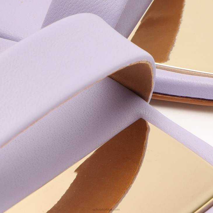 Schutz N42F345aruana nappa deri sandalet dumanlı üzüm