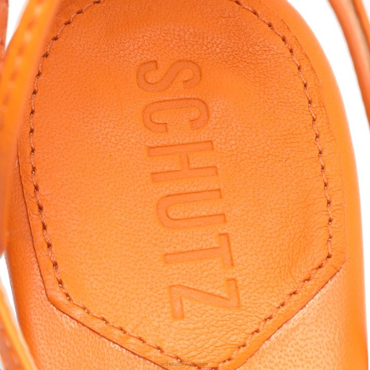 Schutz N42F346vikki nappa deri sandalet parlak mandalina
